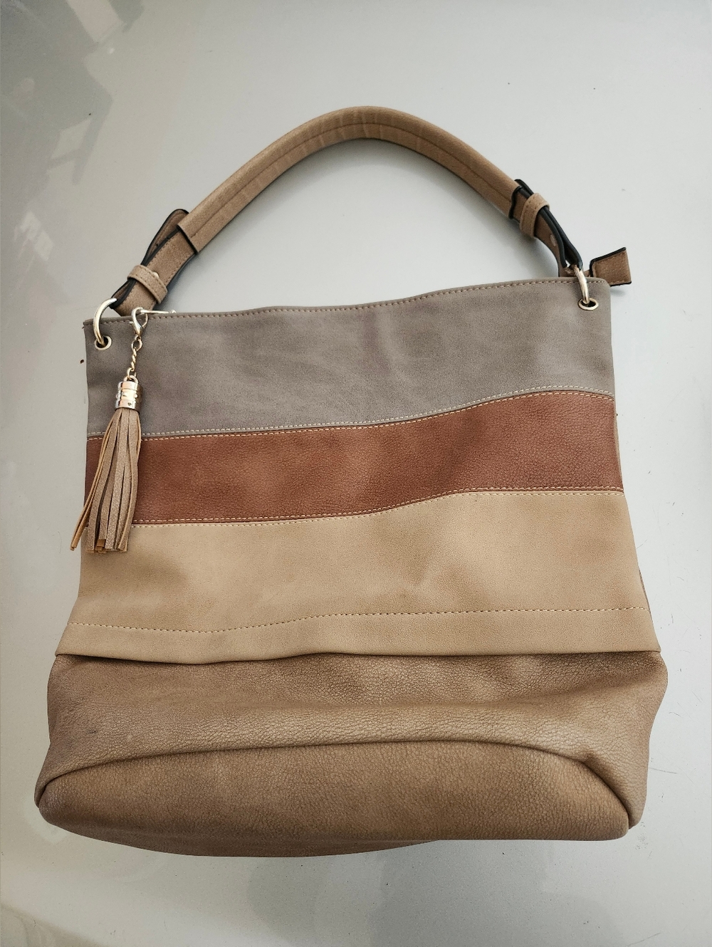 Neutral Tone Shoulder Bag